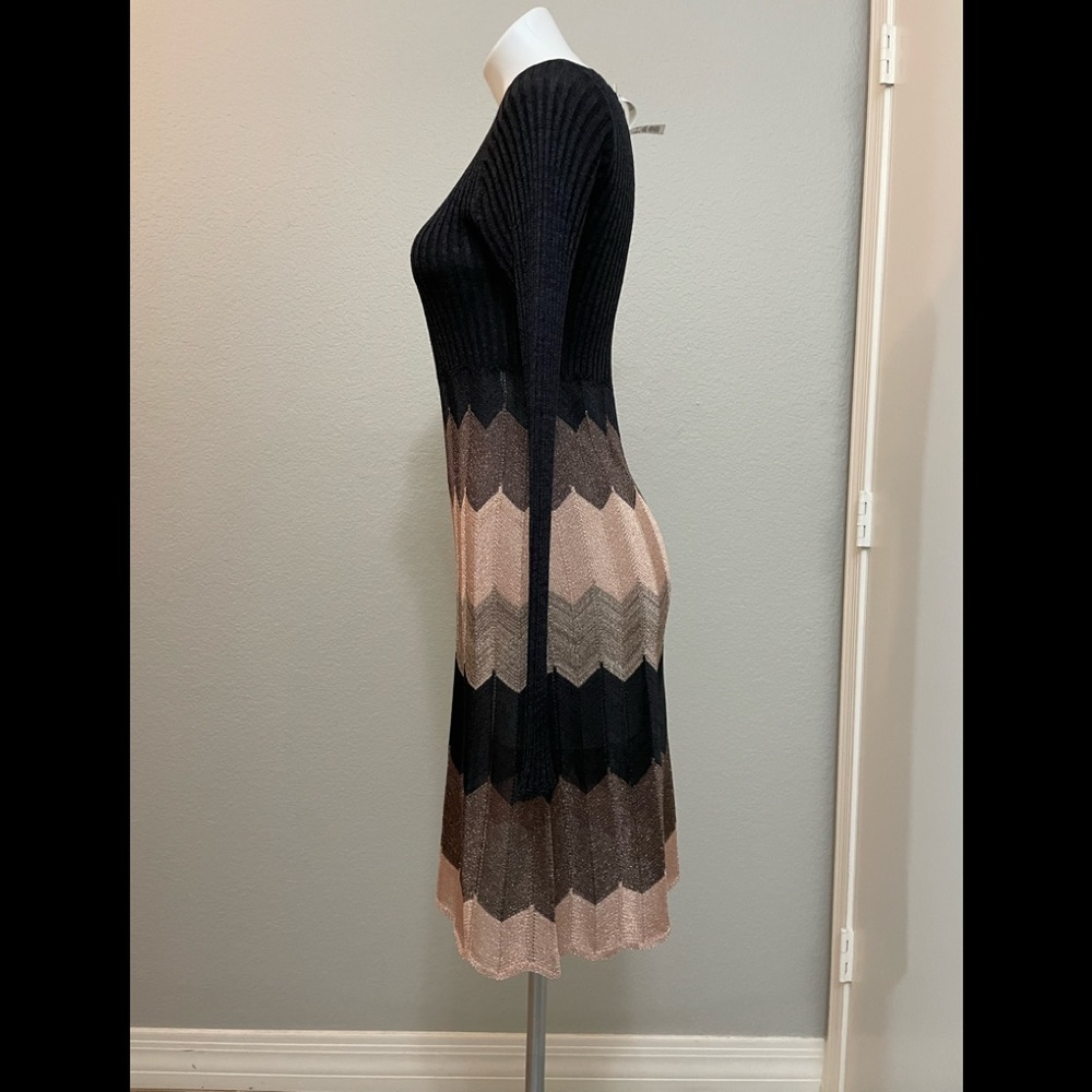 NWT Laundry by Design  Chevron Sweater Dress Small - Picture 2 of 7